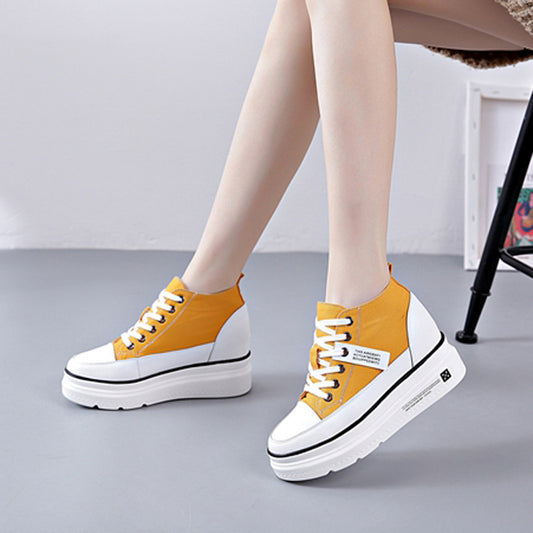 Women's Height Increasing Platform Small Size Spring Casual Shoes