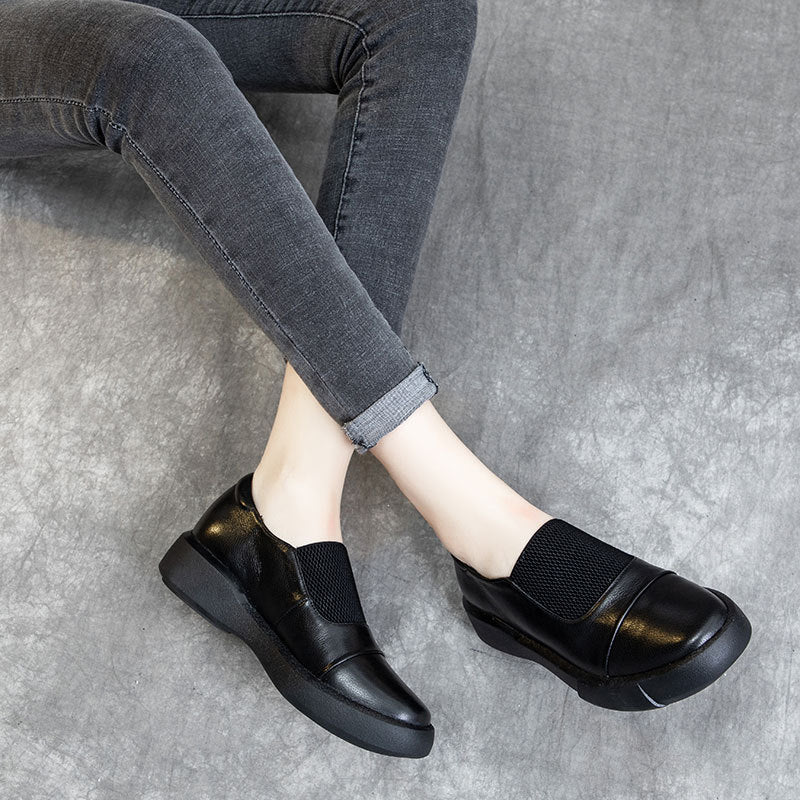 Women's Cowhide Pumps Soft Sole Comfortable Casual Shoes