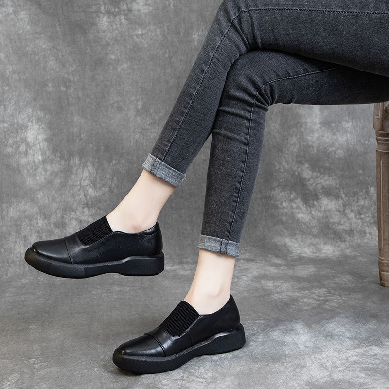 Women's Cowhide Pumps Soft Sole Comfortable Casual Shoes