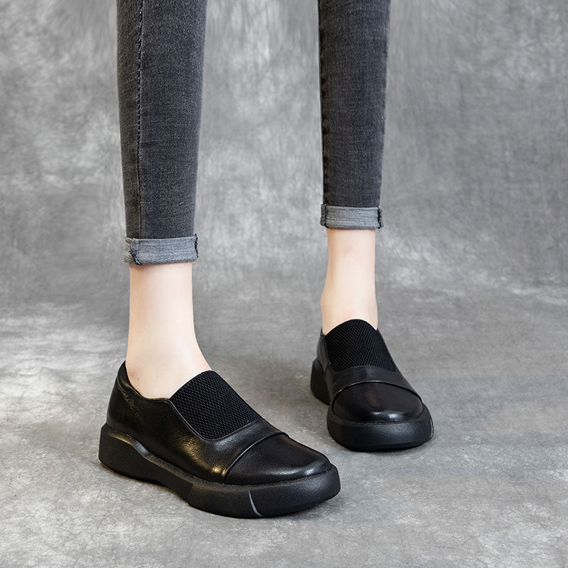 Women's Cowhide Pumps Soft Sole Comfortable Casual Shoes