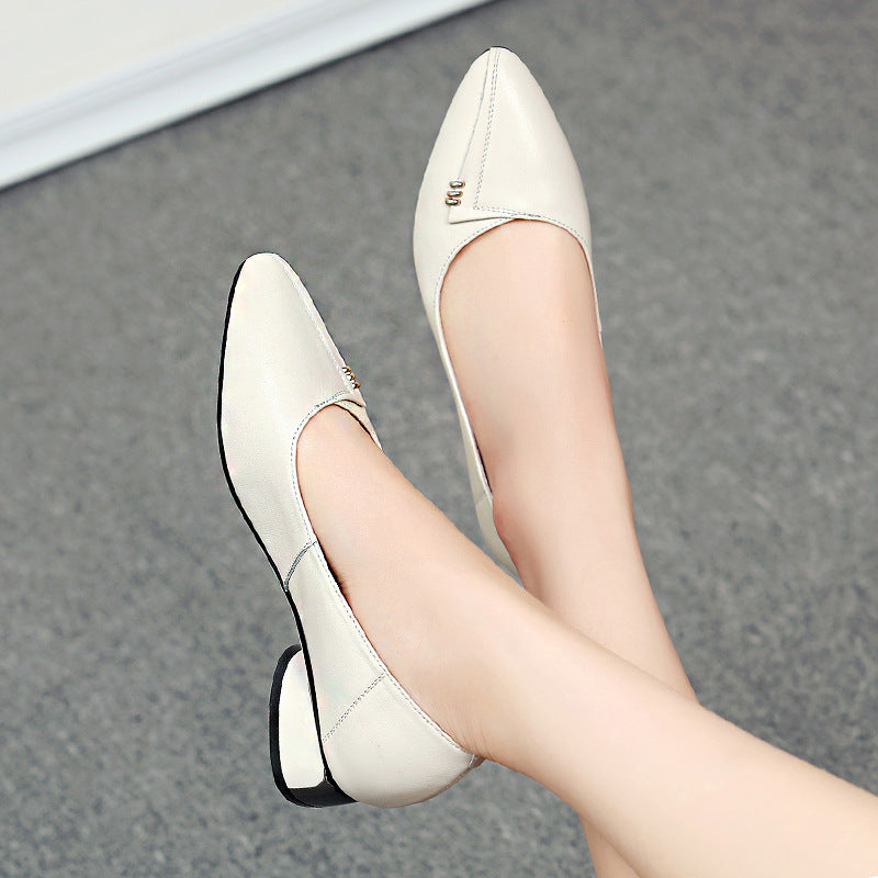 Women's Soft Bottom Leisure Flat Low-cut Pumps Women's Shoes