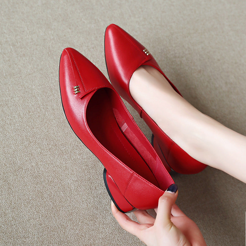 Women's Soft Bottom Leisure Flat Low-cut Pumps Women's Shoes