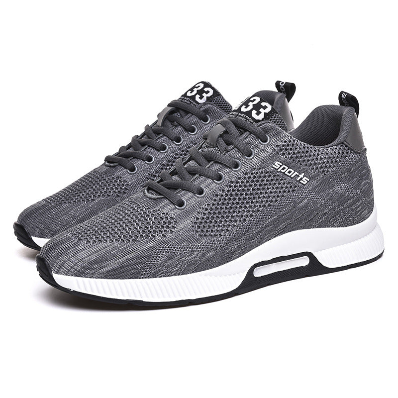 Men's Mesh Running Sports Invisible Height Increasing Sneakers