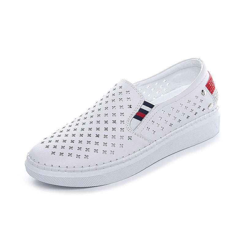 Women's Top Layer Height Increasing Insole Comfortable Casual Shoes