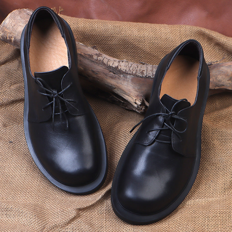 Men's Head Handmade Pure Cowhide Tooling British Style Large Size Men's Board Shoes