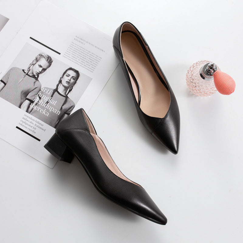 Women's Pumps Mid Two-way For Air Hostesses Men's Shoes