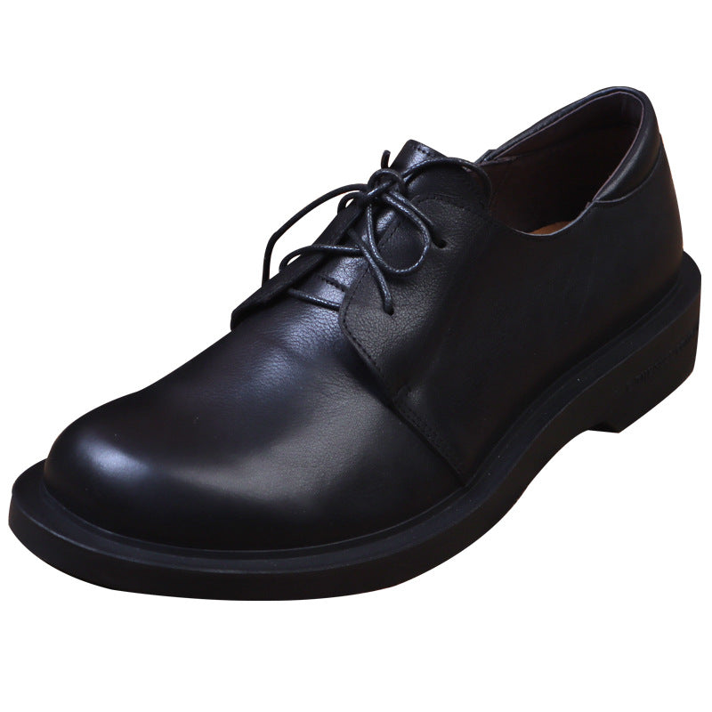 Men's Head Handmade Pure Cowhide Tooling British Style Large Size Men's Board Shoes