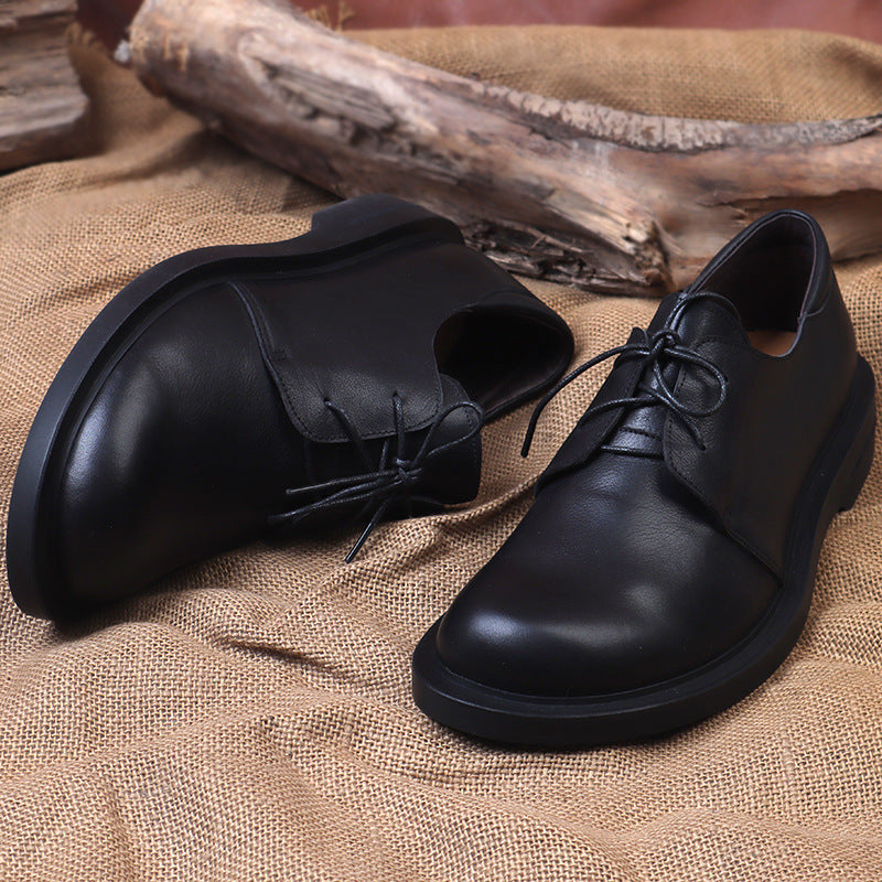 Men's Head Handmade Pure Cowhide Tooling British Style Large Size Men's Board Shoes