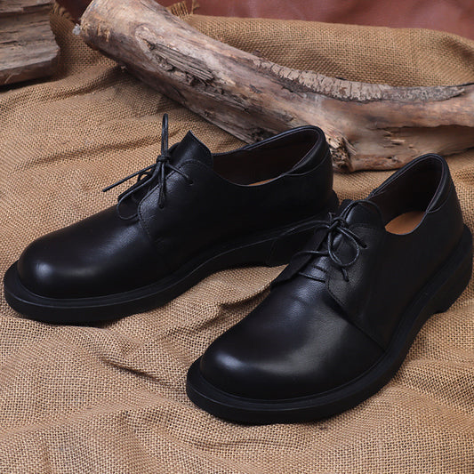 Men's Head Handmade Pure Cowhide Tooling British Style Large Size Men's Board Shoes