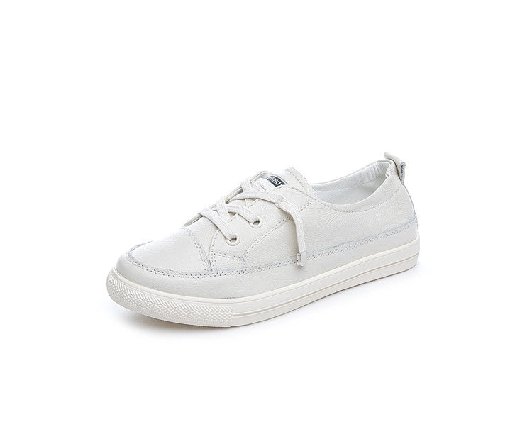 Women's & Men's Pure White Flat Pumps Fashion Large Men's Shoes