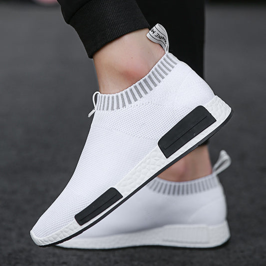 Men's Socks Trendy Flying Woven Sports Korean Casual Shoes