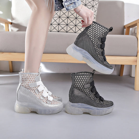 Women's Platform Ankle Autumn Summer Breathable Thin Sandals