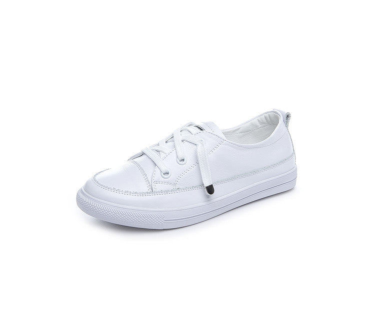Women's & Men's Pure White Flat Pumps Fashion Large Men's Shoes