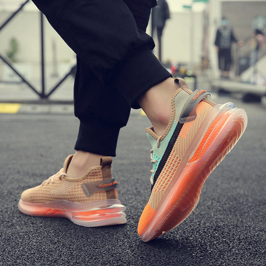 Men's Fashion Korean Style Fashionable Colorful Mesh Casual Shoes