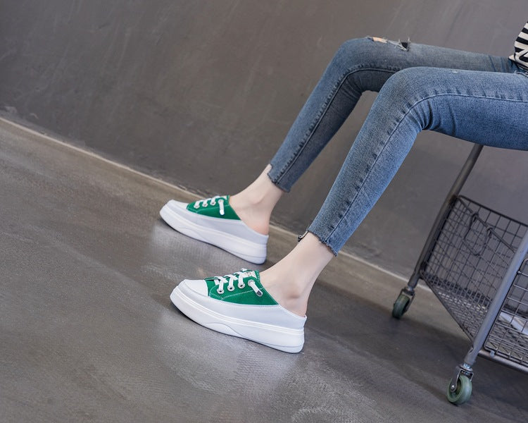 Women's Summer Fashion Outerwear Small Size Lazy Thick Slippers