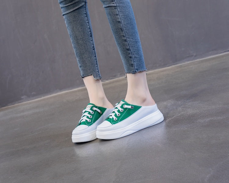 Women's Summer Fashion Outerwear Small Size Lazy Thick Slippers