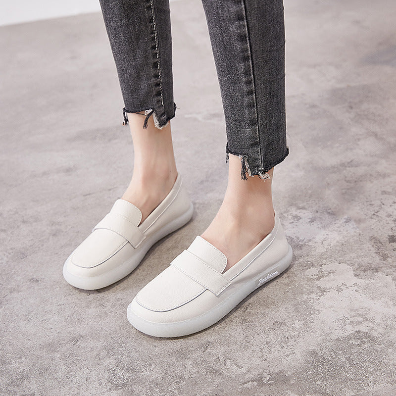 Women's Large Size Thin British Soft Bottom Loafers