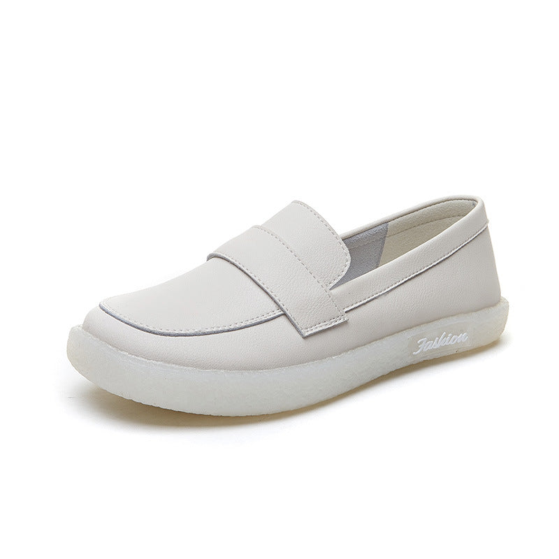 Women's Large Size Thin British Soft Bottom Loafers