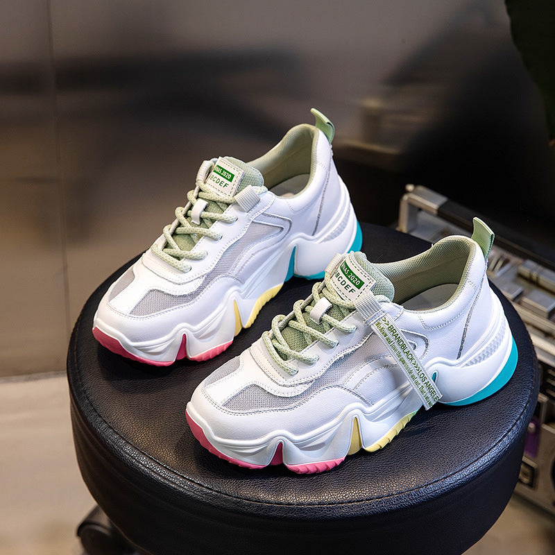Women's Summer Breathable Sports Versatile Platform Low-cut Sneakers