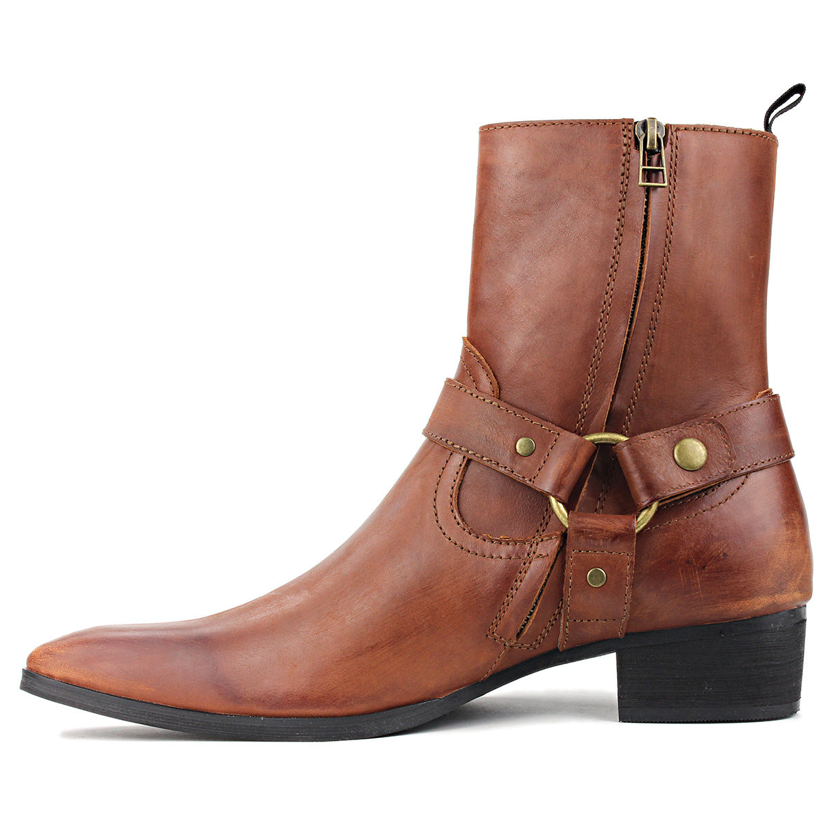 Men's Trendy Slouchy Popular Motorcycle Tooling Boots