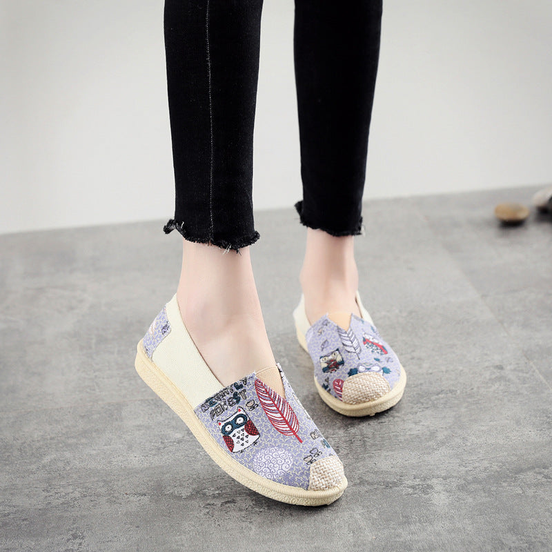 Women's Female Fisherman Flat Old Cloth Casual Shoes