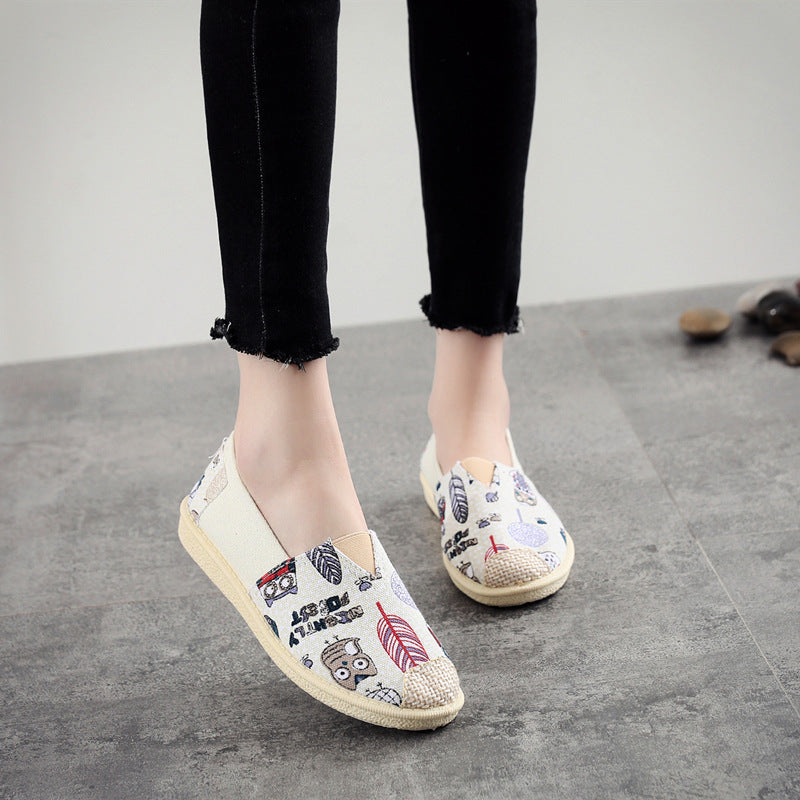 Women's Female Fisherman Flat Old Cloth Casual Shoes