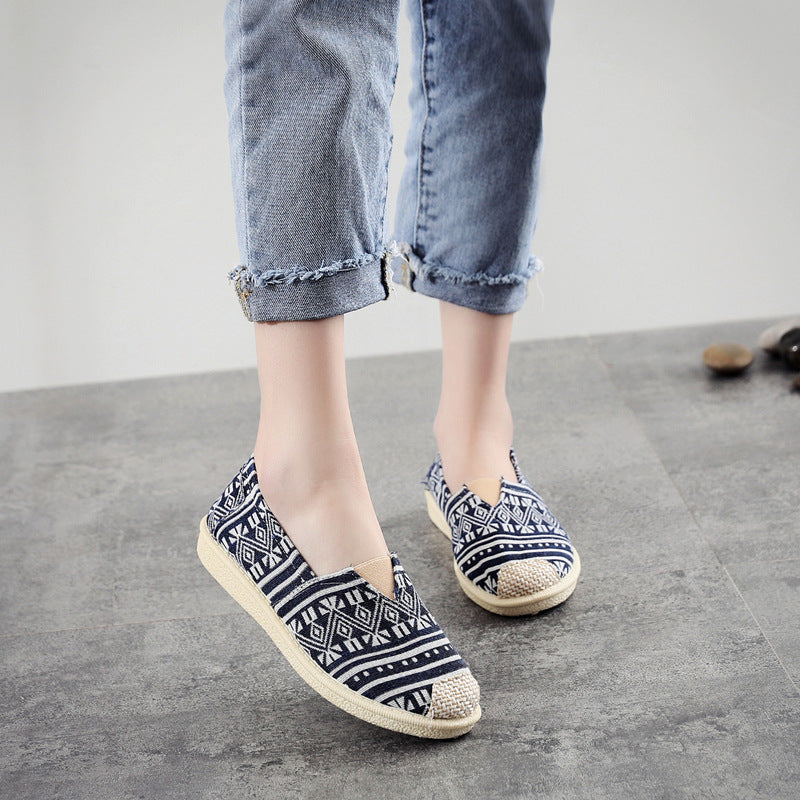 Women's Female Fisherman Flat Old Cloth Casual Shoes