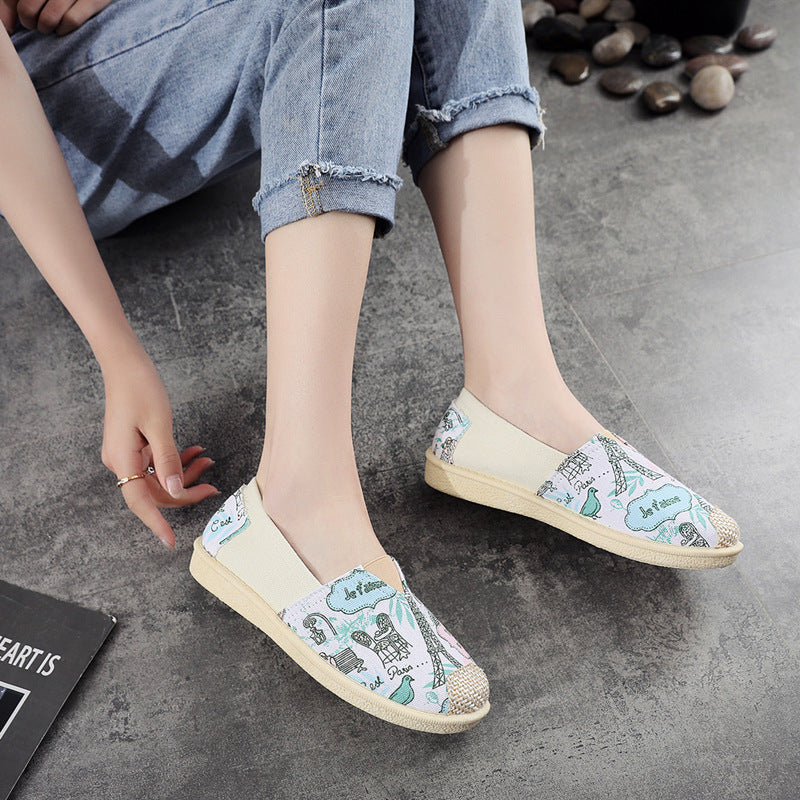 Women's Female Fisherman Flat Old Cloth Casual Shoes