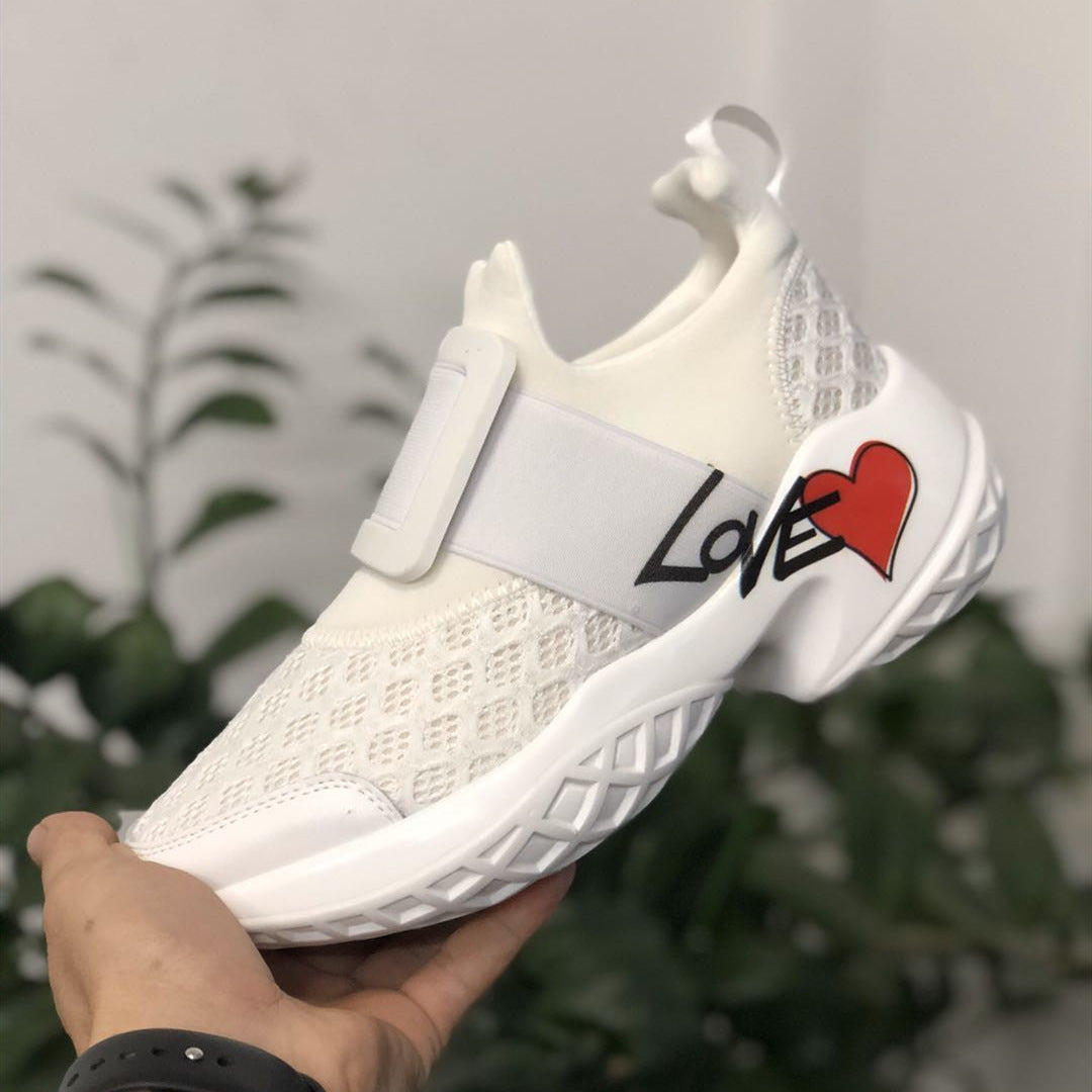 Women's Square Buckle Dad Height Increasing Insole Sneakers