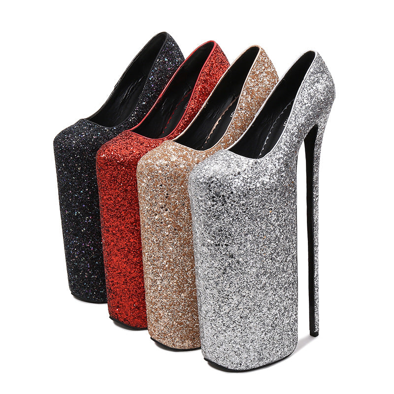 Women's Waterproof Platform Plus Size High Stiletto Women's Shoes
