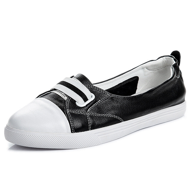 Women's Size Low-cut White Summer Breathable Korean Style Casual Shoes