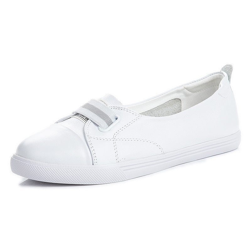 Women's Size Low-cut White Summer Breathable Korean Style Casual Shoes