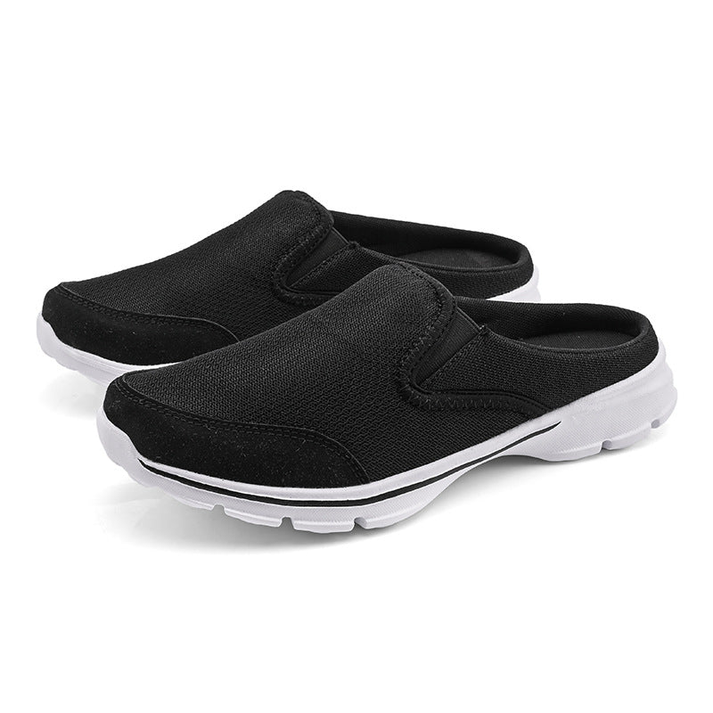 Women's & Men's Large Size Half Support Thin Flat Casual Shoes