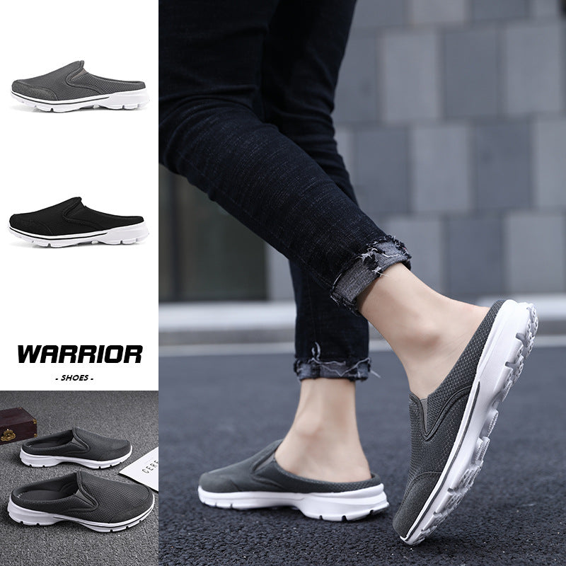 Women's & Men's Large Size Half Support Thin Flat Casual Shoes