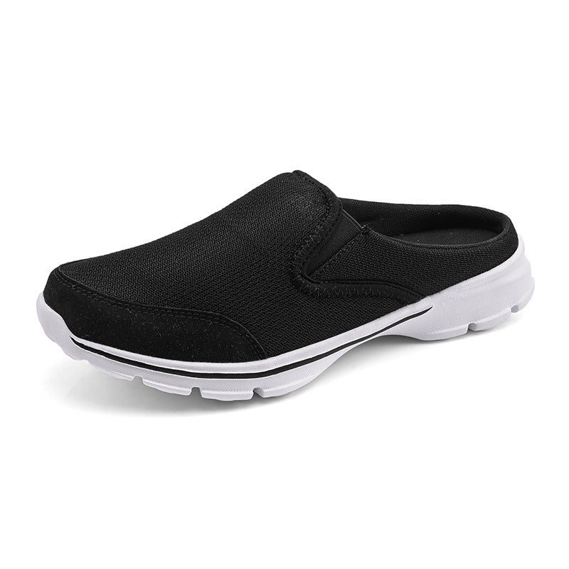 Women's & Men's Large Size Half Support Thin Flat Casual Shoes