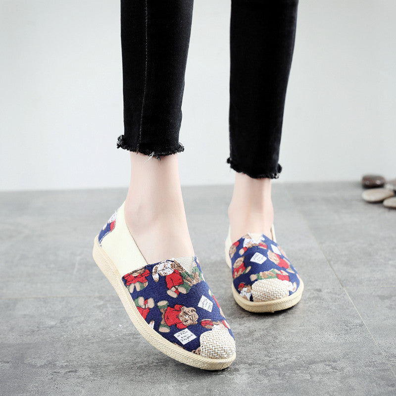 Women's Female Fisherman Flat Old Cloth Casual Shoes