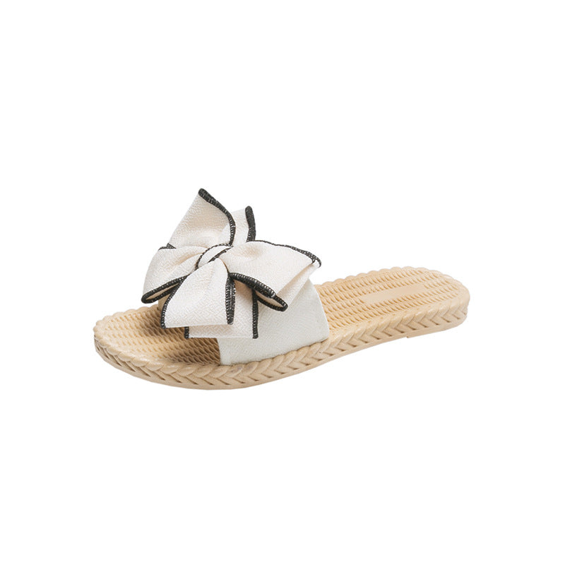 Women's Bowknot Summer Beach Korean Style Non Slippers