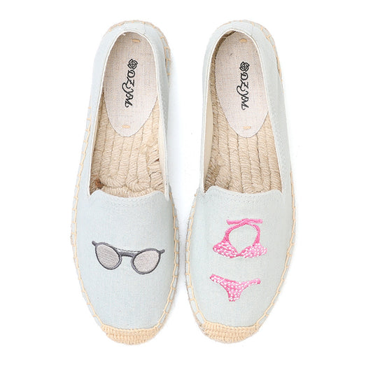 Women's Classic Low Top Trendy Fisherman Artistic Casual Shoes