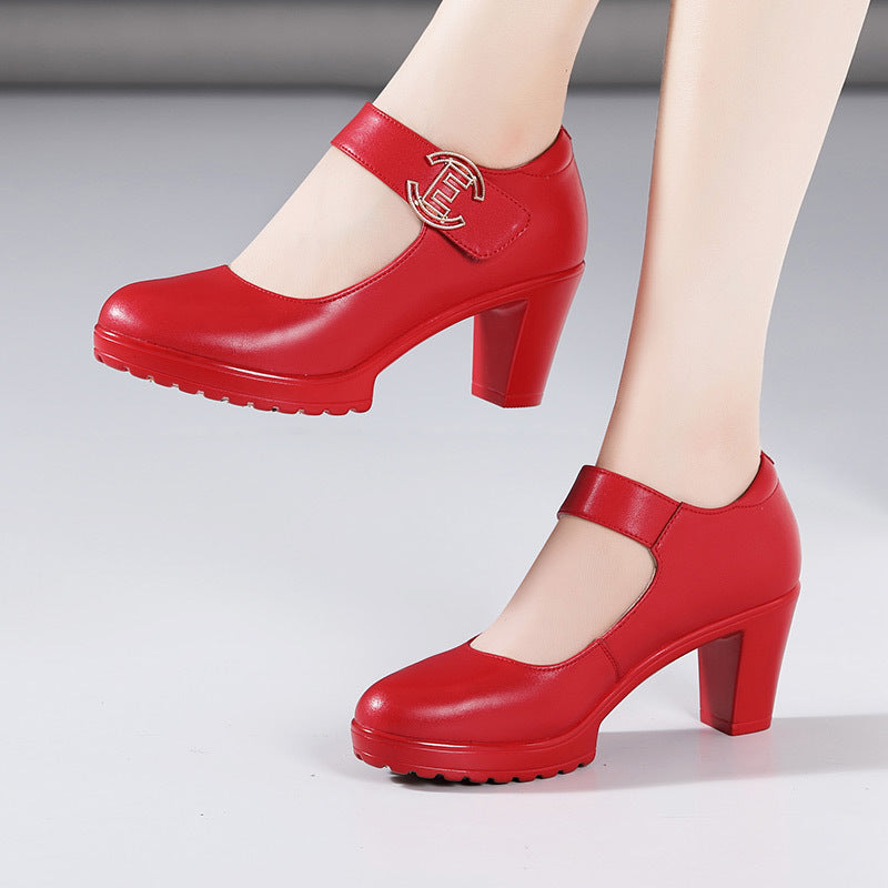Women's Super High Cheongsam Model Catwalk Show Platform Sier Round Toe Women's Fashion Shoes