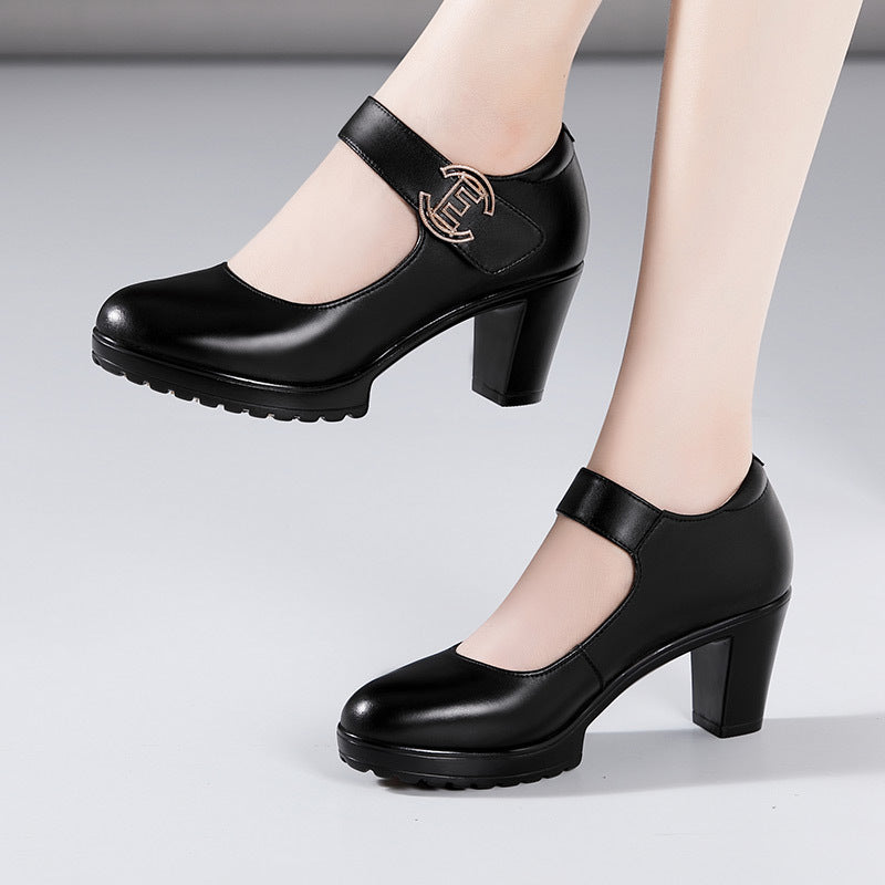 Women's Super High Cheongsam Model Catwalk Show Platform Sier Round Toe Women's Fashion Shoes