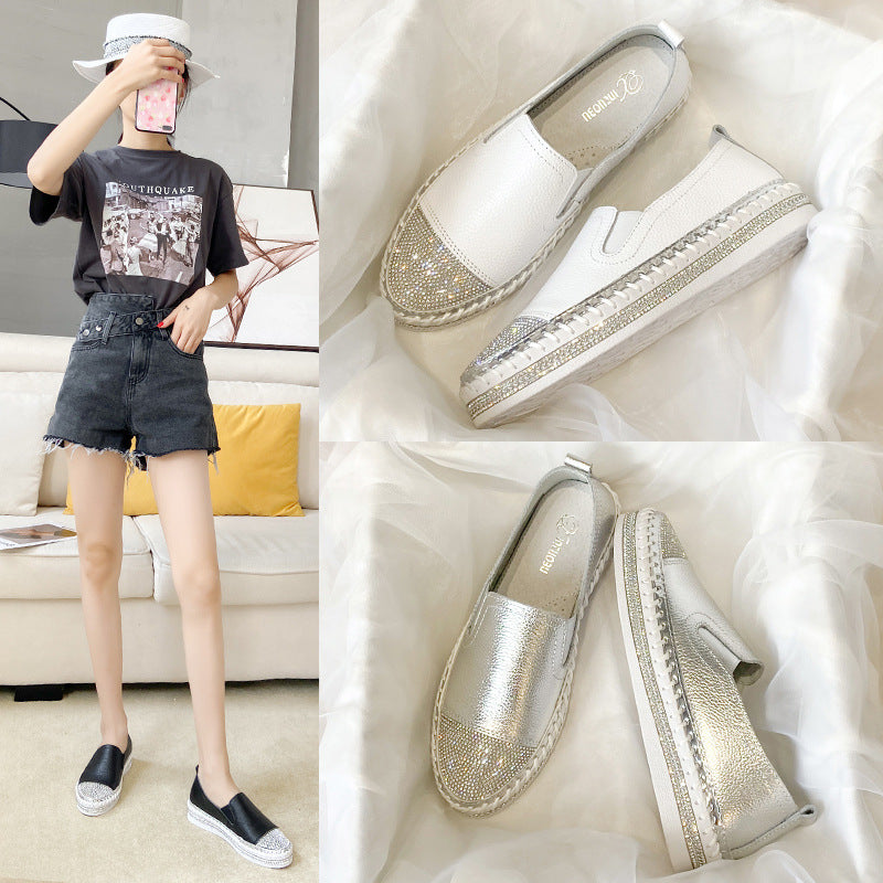 White Slip-on Maternity Spring Thick Bottom For Outdoors Female Women's Casual Shoes