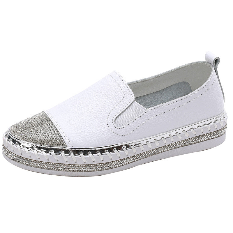 White Slip-on Maternity Spring Thick Bottom For Outdoors Female Women's Casual Shoes