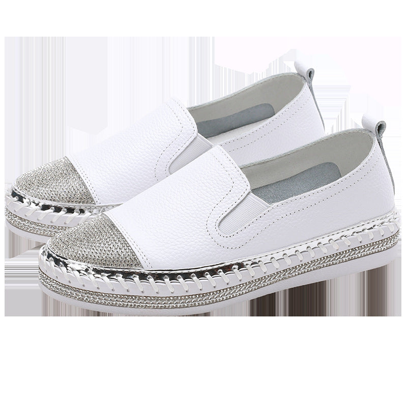 White Slip-on Maternity Spring Thick Bottom For Outdoors Female Women's Casual Shoes