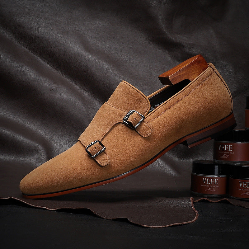 Men's Korean Trend Light Cow Suede Casual Shoes