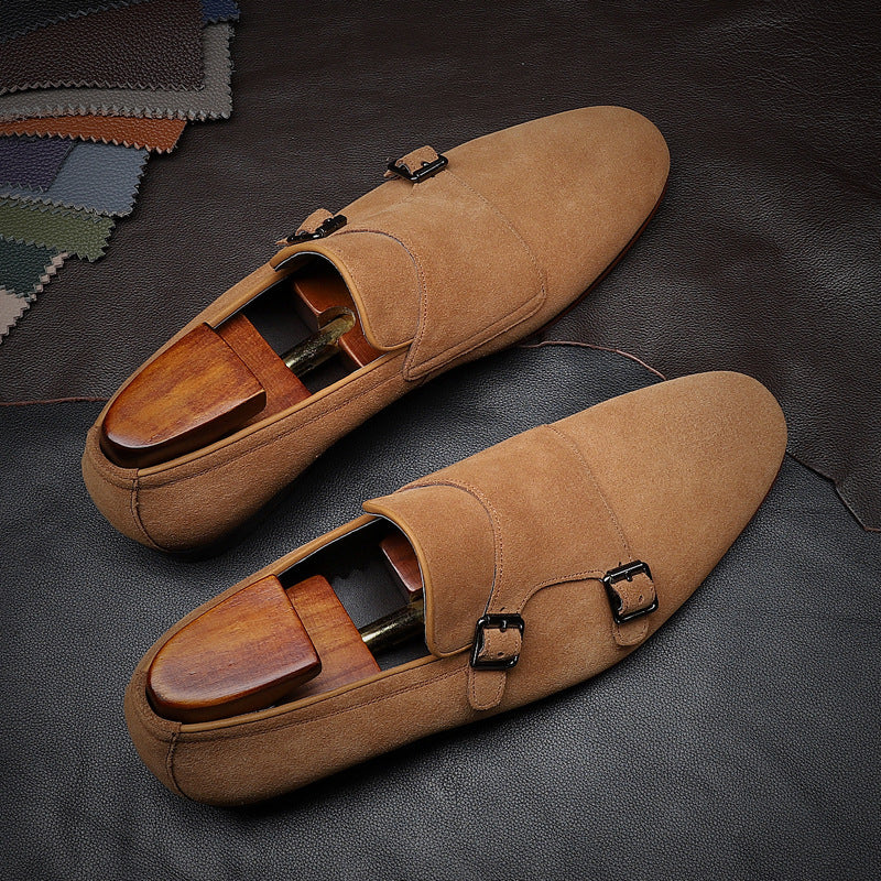 Men's Korean Trend Light Cow Suede Casual Shoes