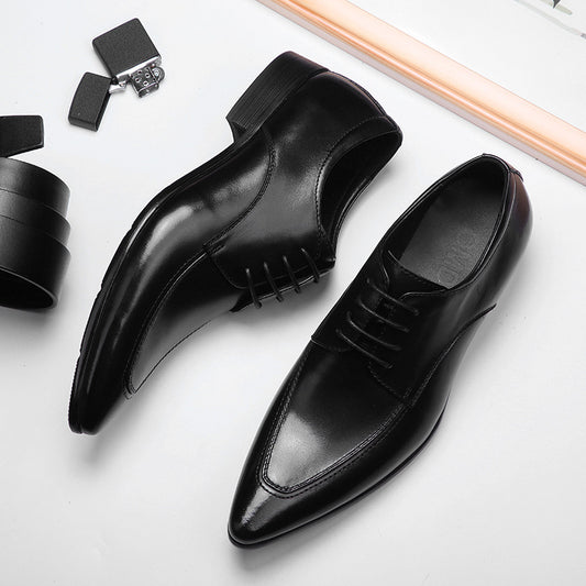 Men's Business Formal Wear Fashion Plain Suit Leather Shoes