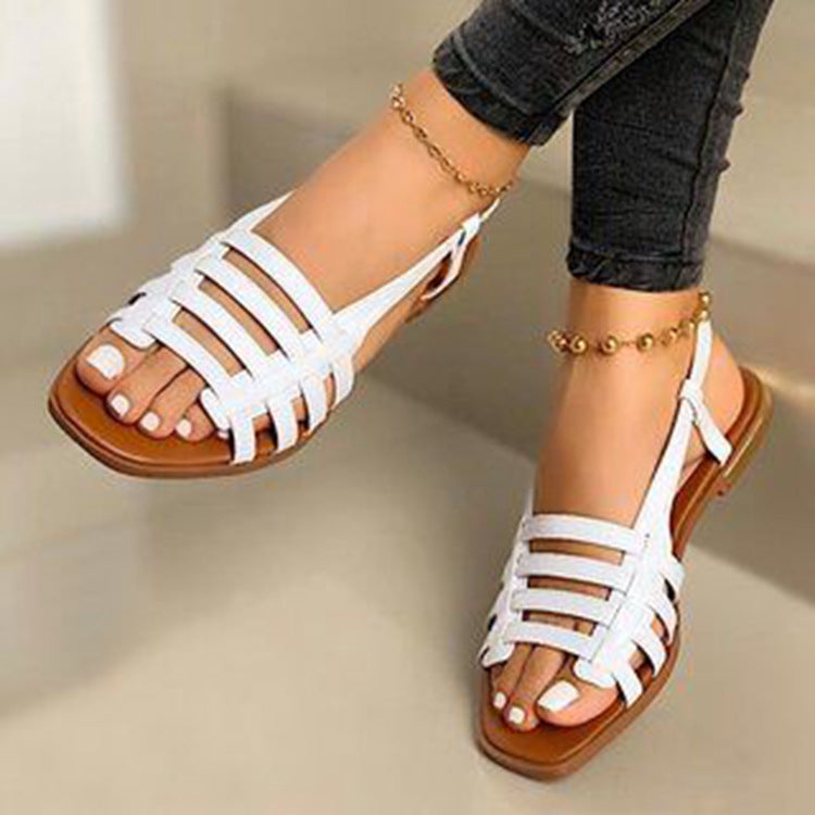 Women's Summer Flat Round Head Leisure For Sandals