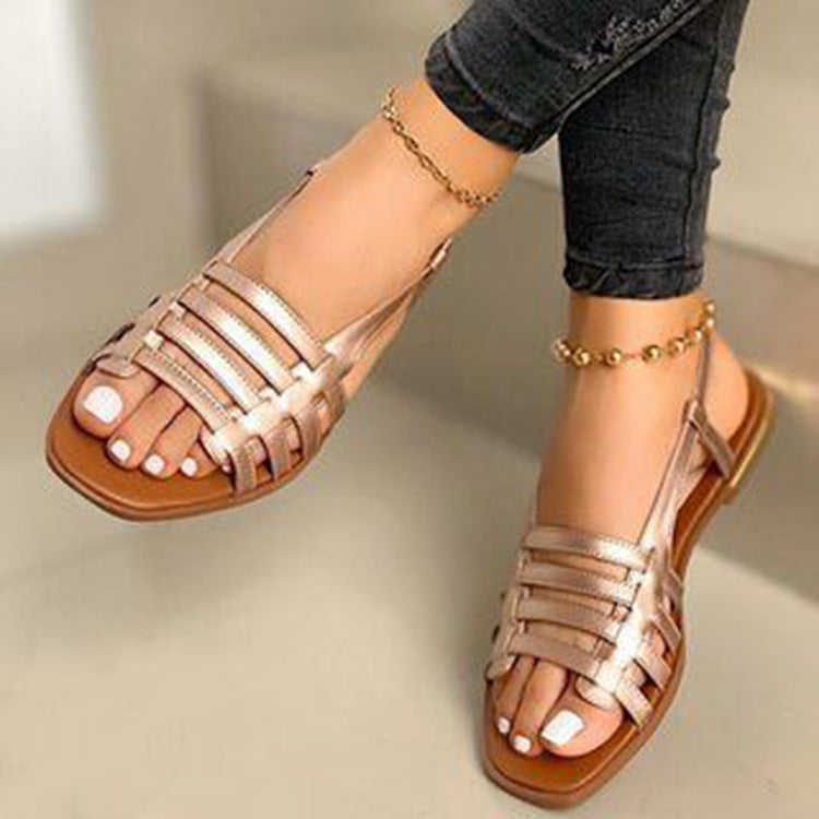 Women's Summer Flat Round Head Leisure For Sandals