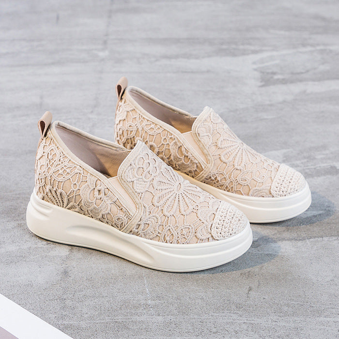 Women's Invisible Elevated Fisherman For Classic Style Platform Casual Shoes