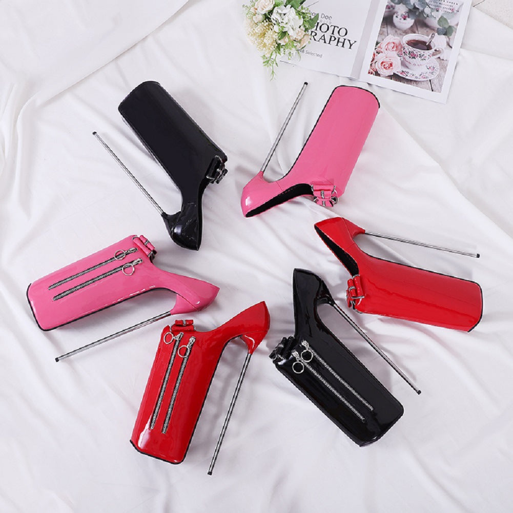 Women's Steel Pipe Stage Performance Anchor High Heels